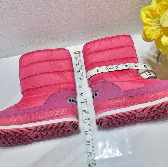 SAKURA WOMEN PINK BOOTS SZ.36 - Picture 8 of 10